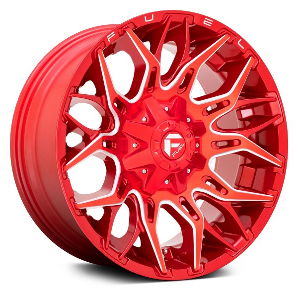 FUEL® - D771 TWITCH 1PC Candy Red with Milled Accents