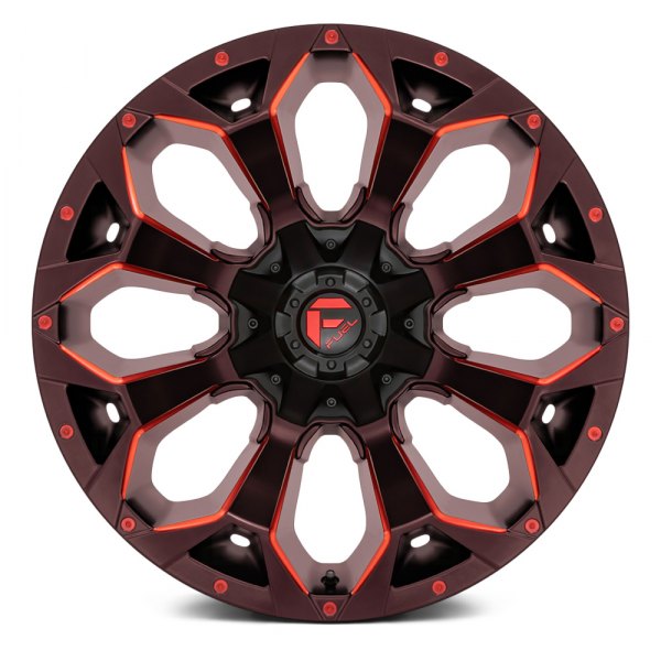 Fuel D787 Assault Matte Black Red Milled