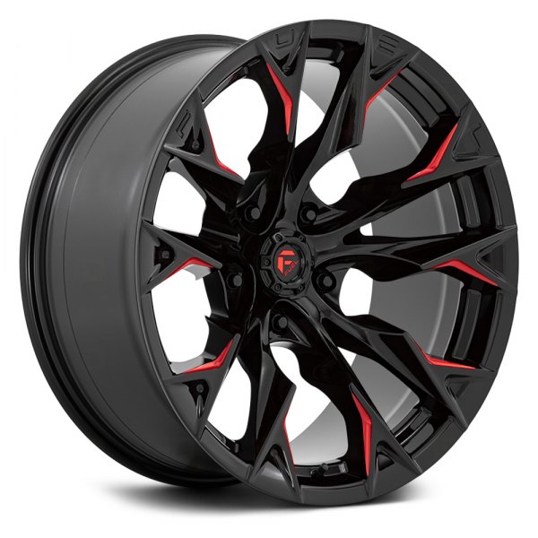 FUEL® - D823 FLAME 1PC Gloss Black with Candy Red Accents