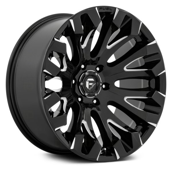 FUEL® - D828 QUAKE 1PC Gloss Black with Milled Accents