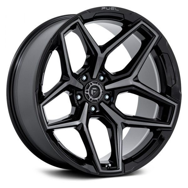 FUEL® - FC854 FLUX 5 Gloss Black with Brushed Face