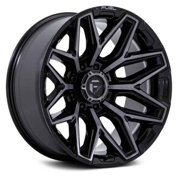 FUEL® - FC854 FLUX 8 Gloss Black with Brushed Face and Gray Tint
