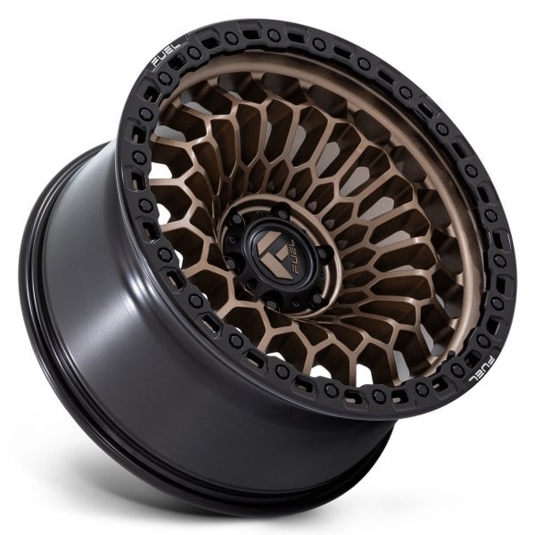 FUEL® FC870 SINISTER Wheels - Matte Bronze with Matte Black Lip Rims