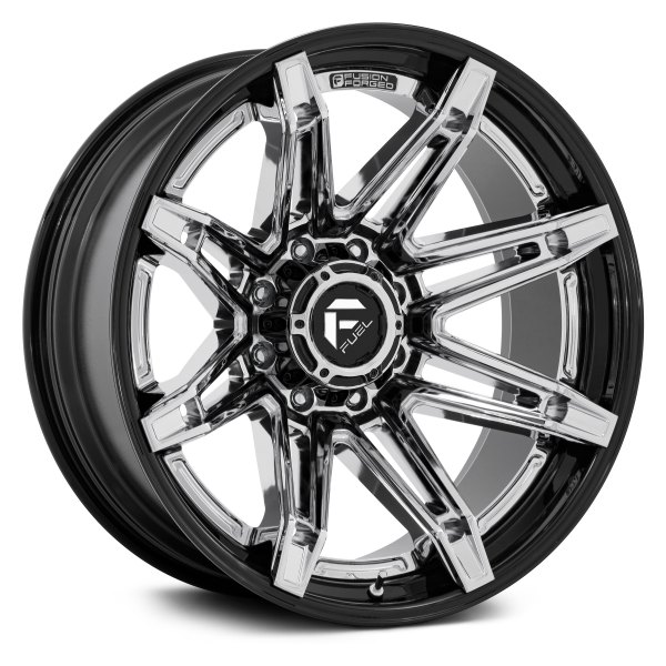FUEL FUSION FORGED® - FC401 BRAWL Chrome with Gloss Black Lip