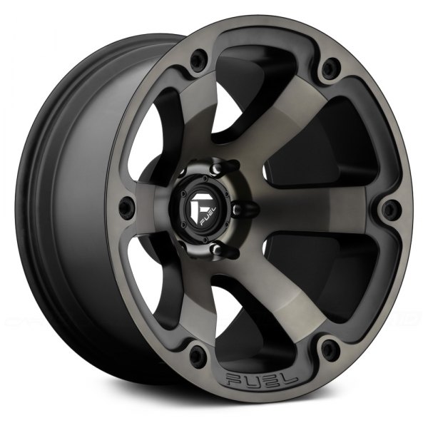 FUEL® - D564 BEAST 1PC Black with Machined Face and Double Dark Tint