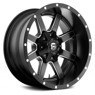 FUEL® - D538 MAVERICK DEEP LIP Matte Black with Milled Accents