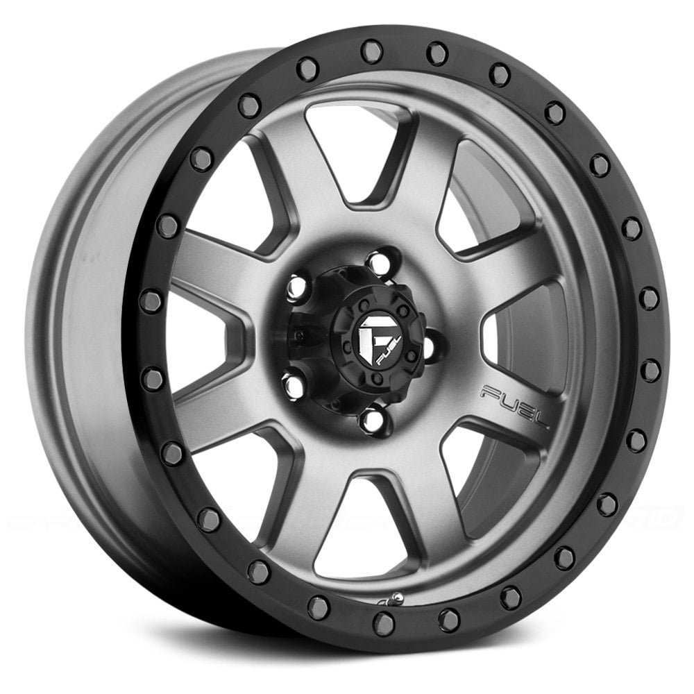 FUEL® D552 TROPHY Wheels Graphite with Matte Black Bead Ring Rims
