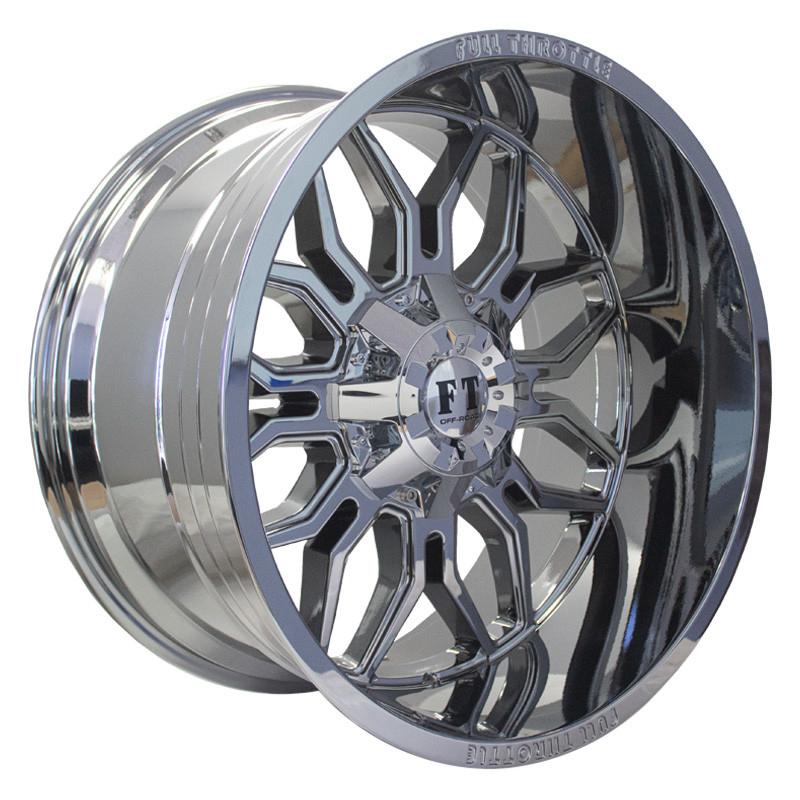 FULL THROTTLE® FT9 Wheels - Chrome Rims - FT922121213513944CH-139.7