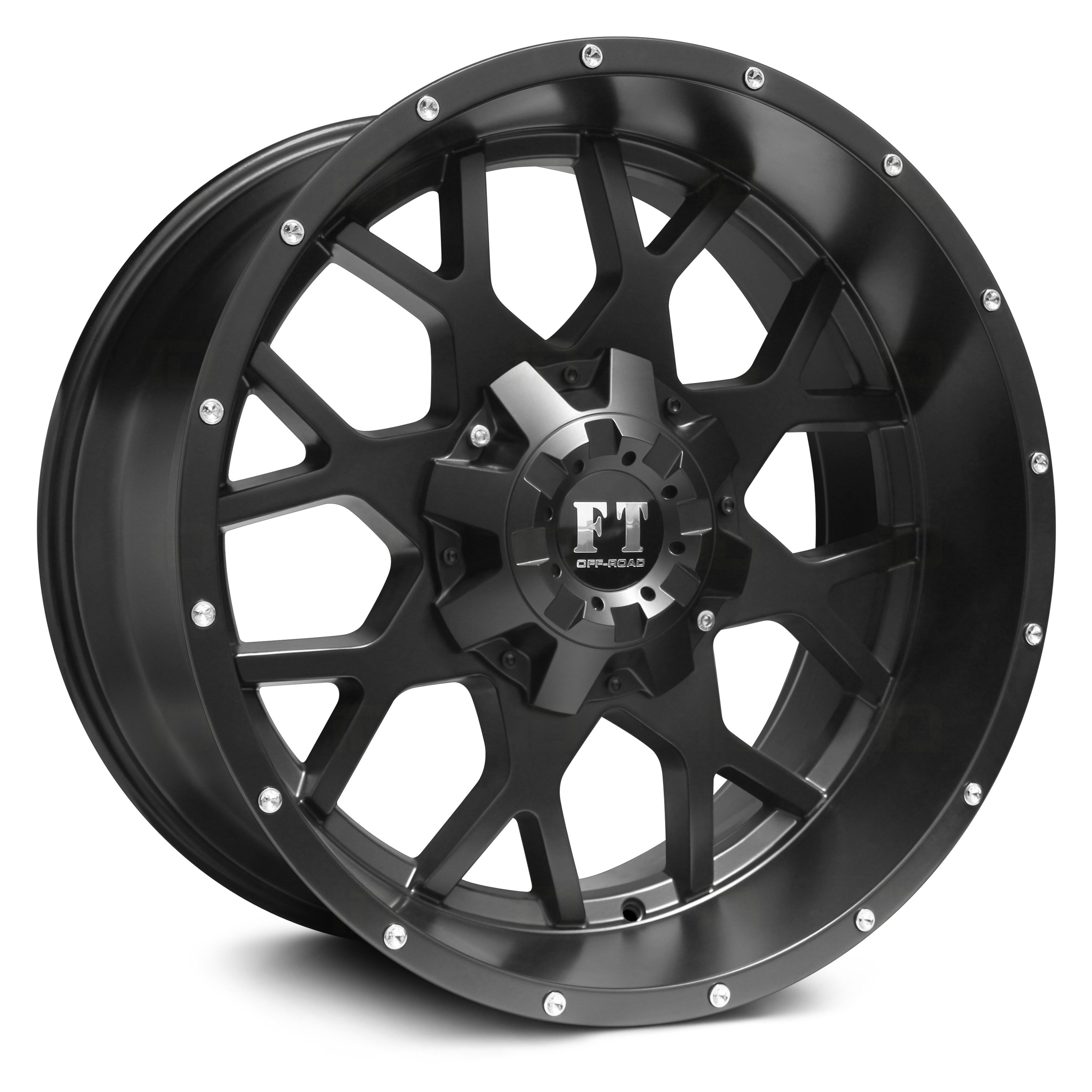 FULL THROTTLE® FT0151 Wheels Satin Black Rims