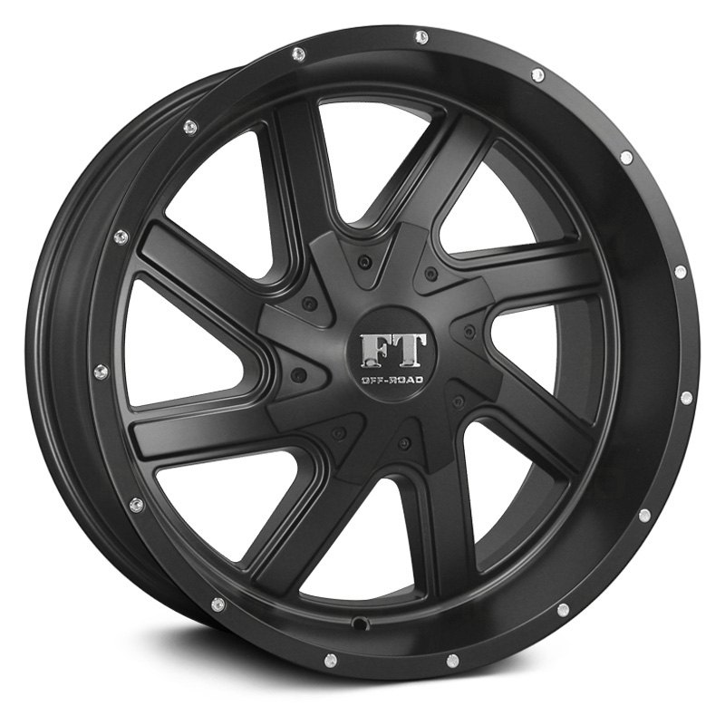 Full Throttle® FT1 Wheels Satin Black Rims FT12014817076SB