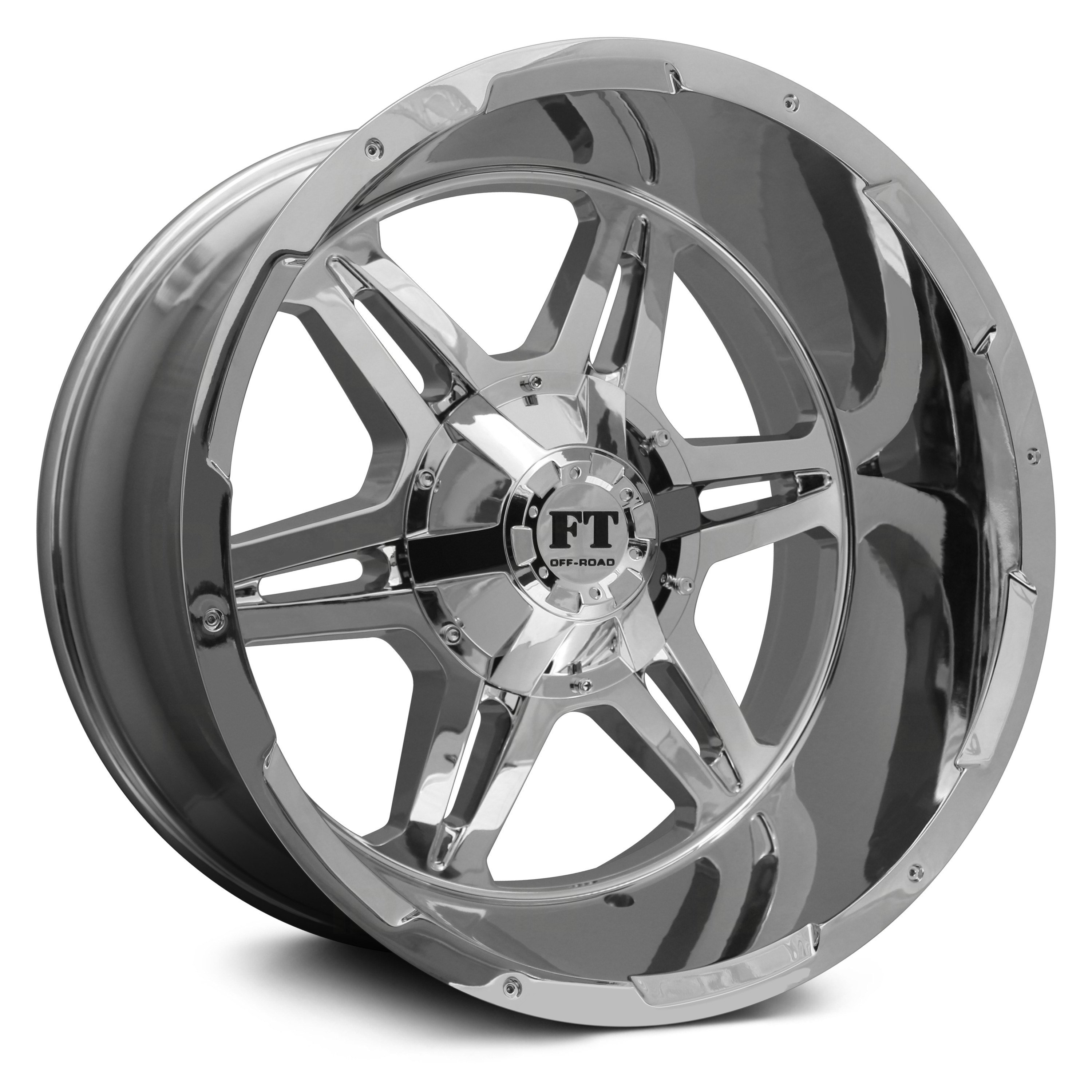 FULL THROTTLE® FT3 Wheels Chrome Rims