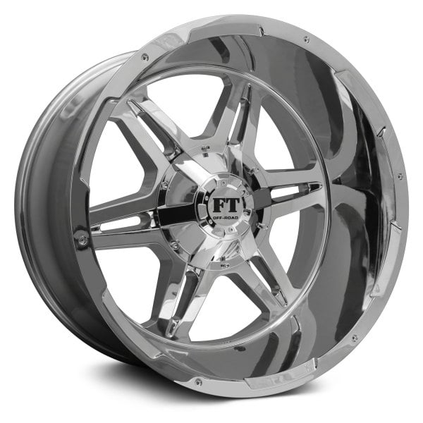 Full Throttle® FT3 Wheels Chrome Rims FT32212817044CH