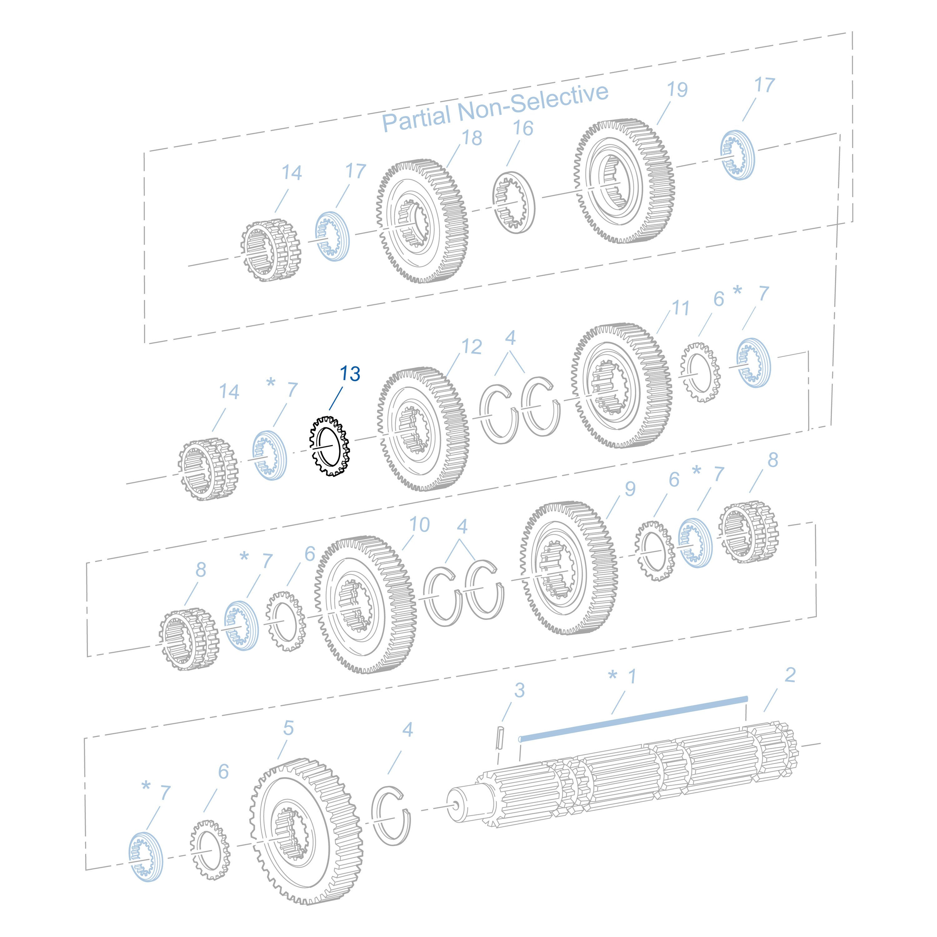 Fuller® 22032 Manual Transmission Input Shaft Spacer