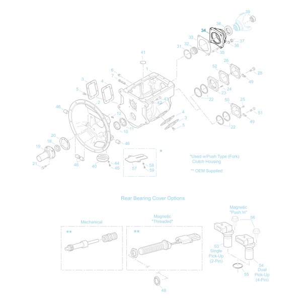 Fuller® - Manual Transmission Output Shaft Bearing Cover