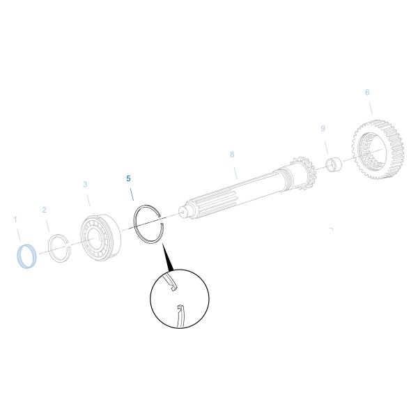 Fuller® 4302486 Manual Transmission Input Shaft Snap Ring