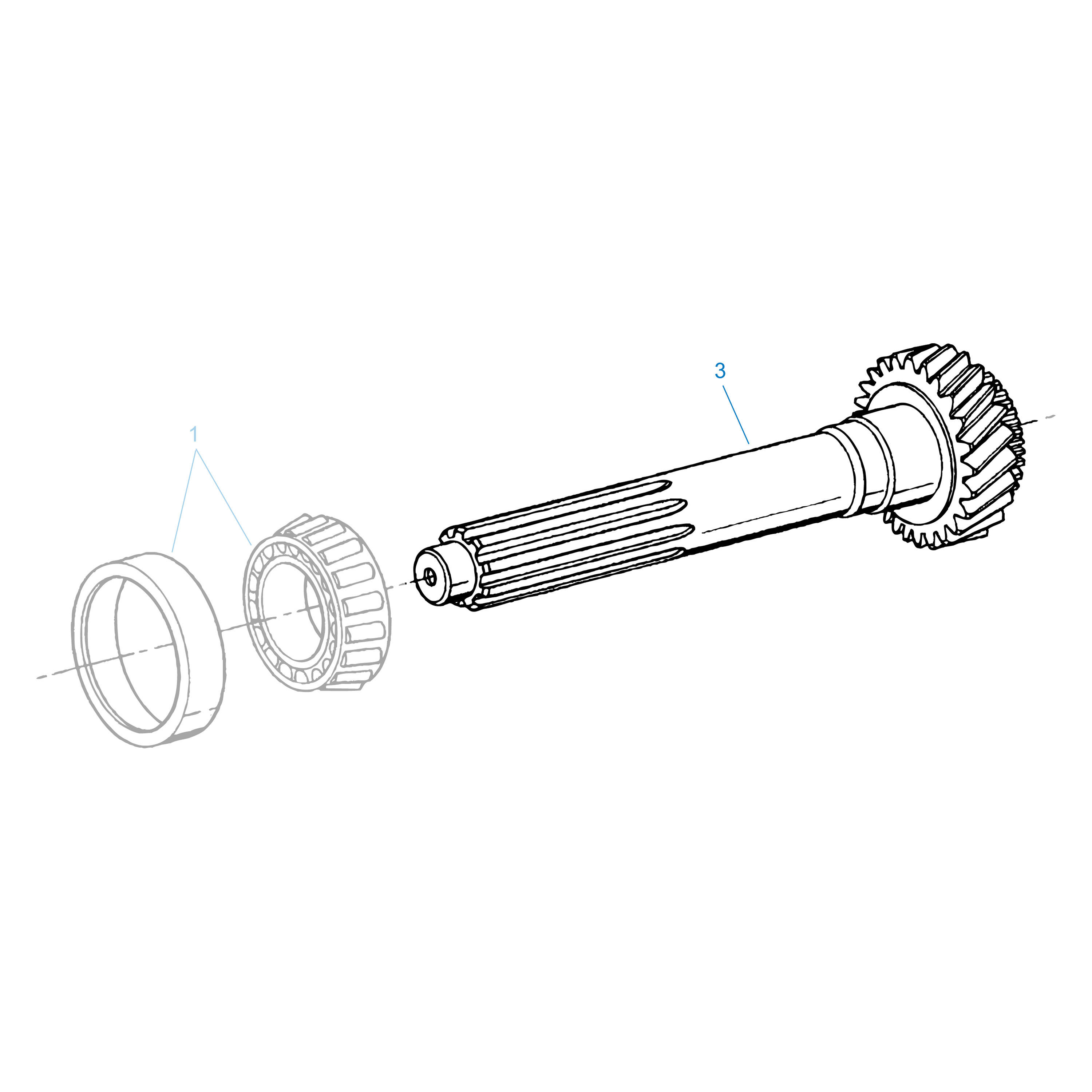 Fuller® 4304540 - Manual Transmission Input Shaft