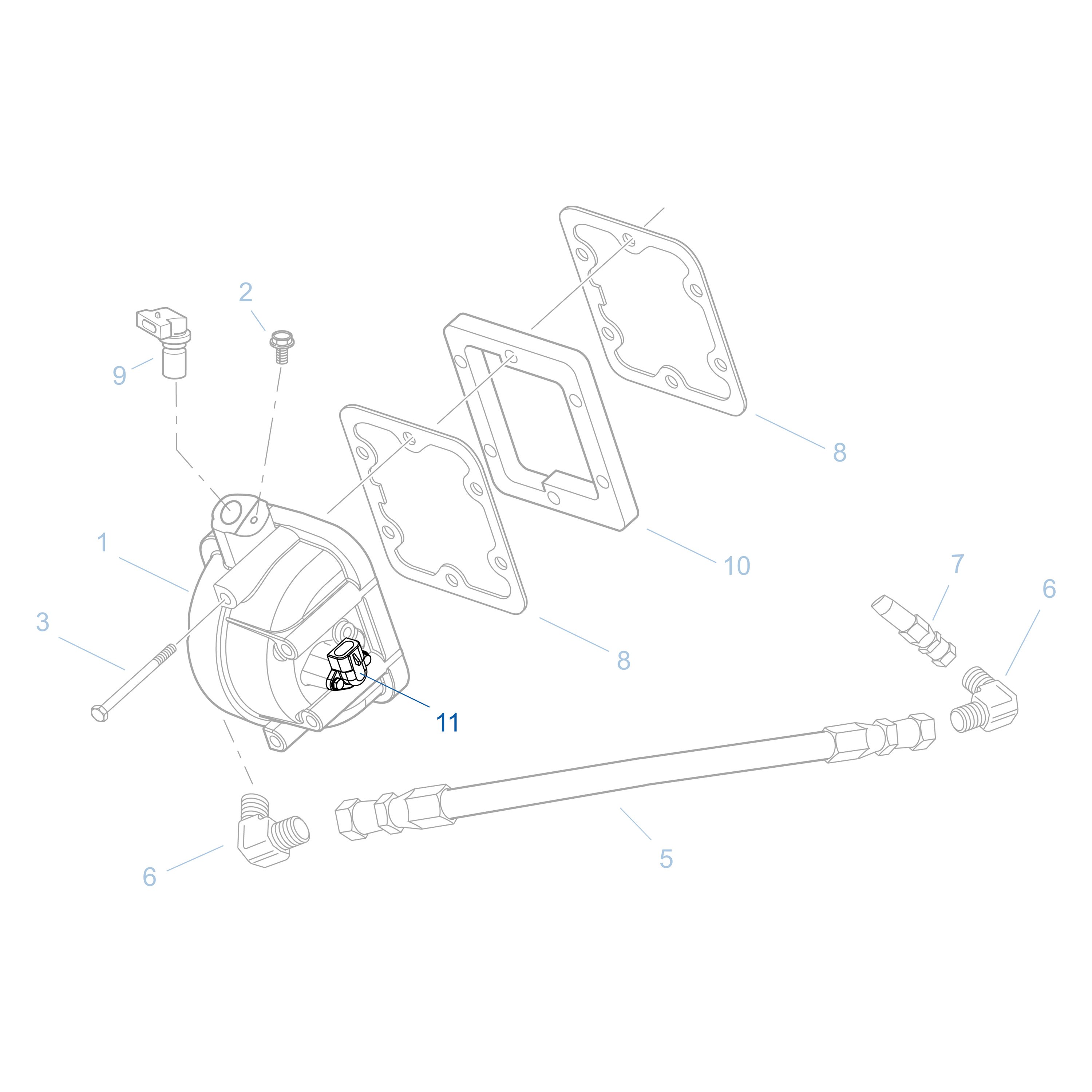 Fuller® K3638 - Inertia Brake Transmission Connector Kit