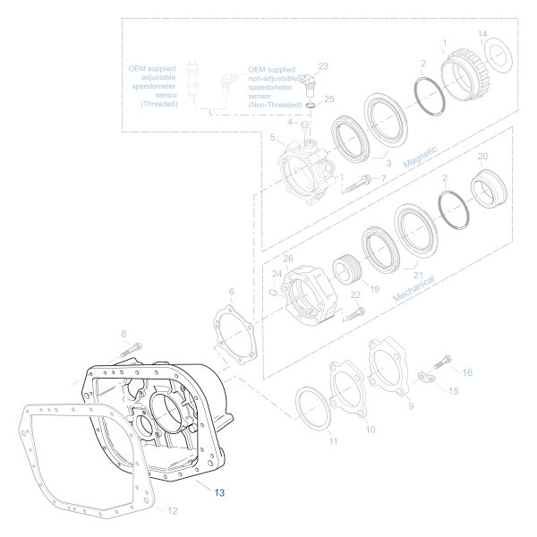 Fuller® K4336 Manual Transmission Extension Housing Seal Kit