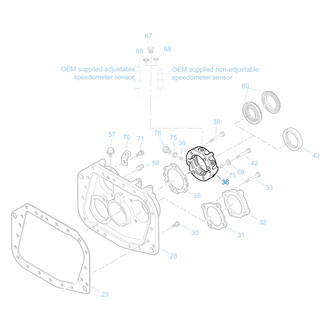 Fuller® - Manual Transmission Output Shaft Bearing Cover Assembly