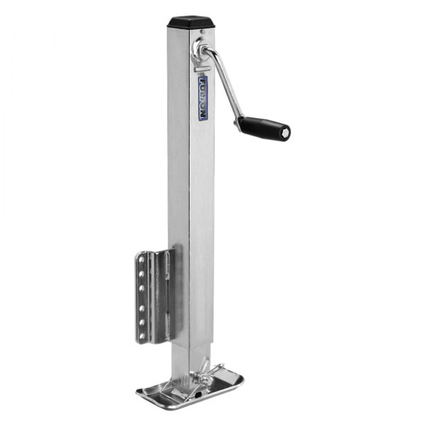 Fulton® - 1200 lb Fixed Mount Square Tube Trailer Jack with Footplate & 28" Travel
