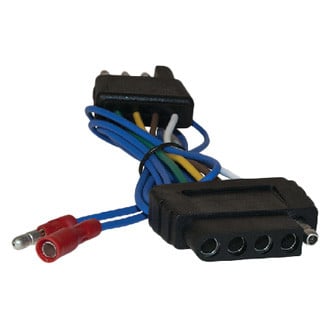 FulTyme RV® - 4-Flat to 5-Flat Trailer Wiring Adapter
