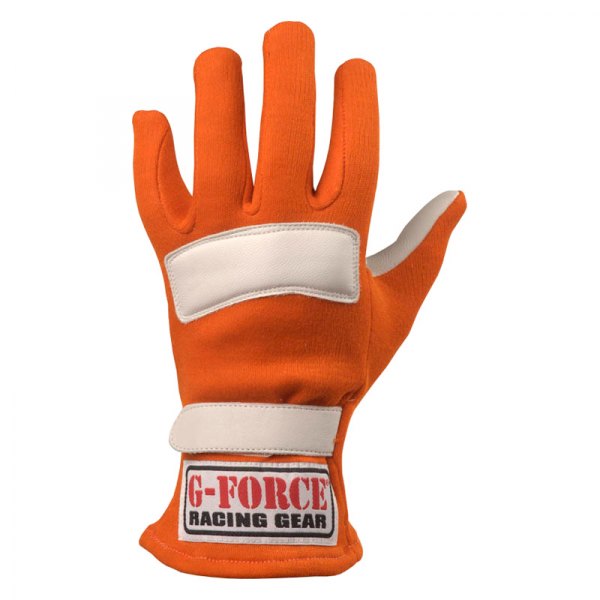 G-Force Racing Gear® - G5 Series Orange M Racing Gloves