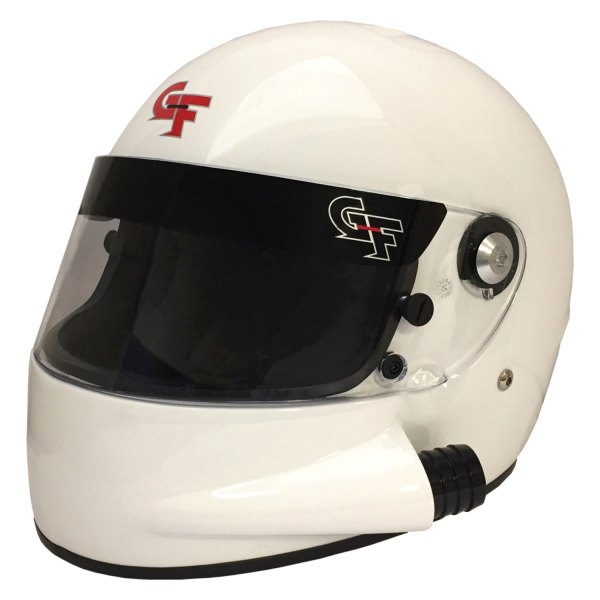 G-Force Racing Gear® - GF7 Series White Composite L Full Face Racing Helmet