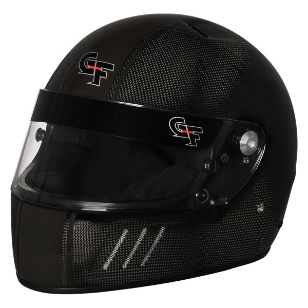 G-Force Racing Gear® - CF3 Series Black Carbon L Full Face Racing Helmet