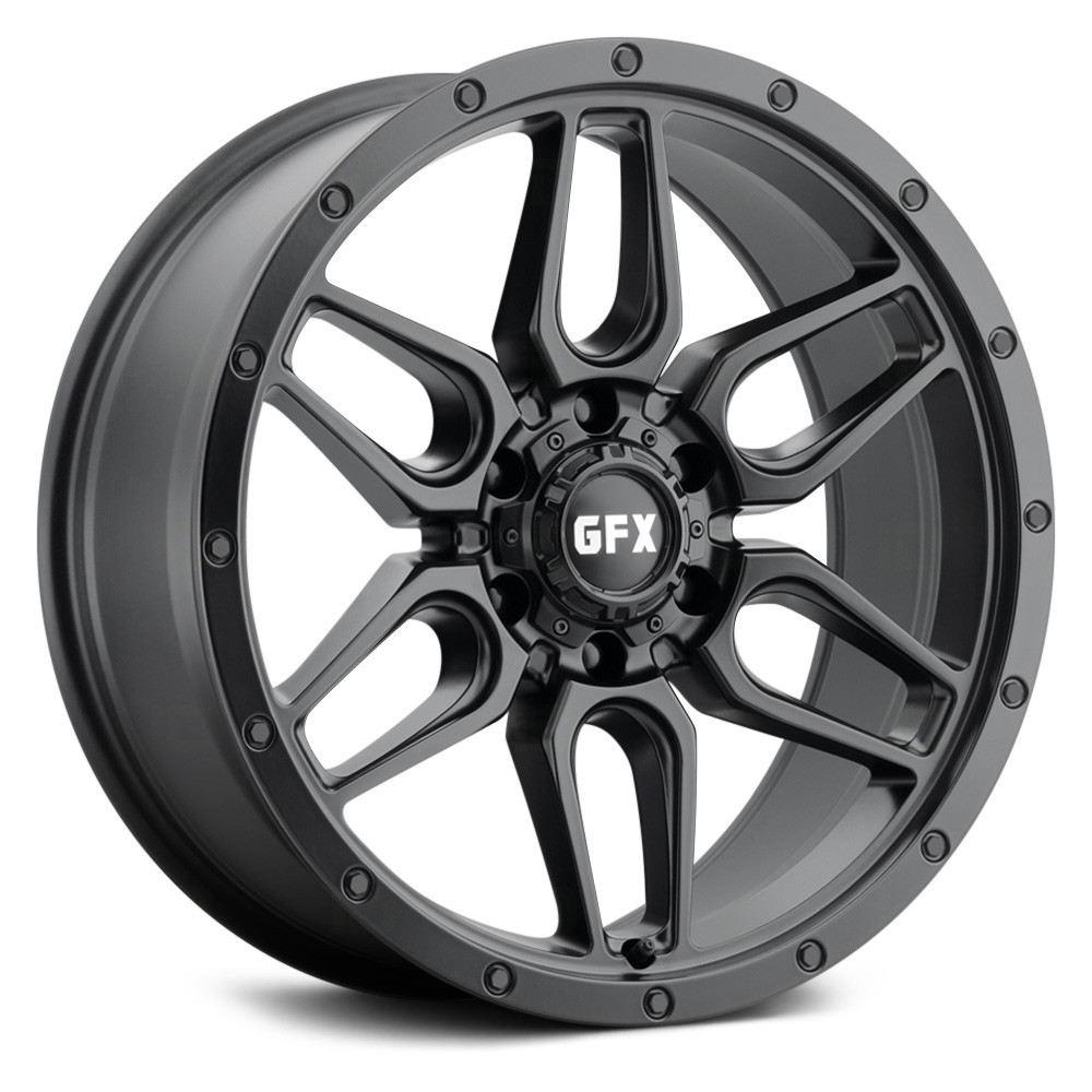 G-FX® TR18 Wheels - Matte Black Rims - T18 890-6139-12 MB