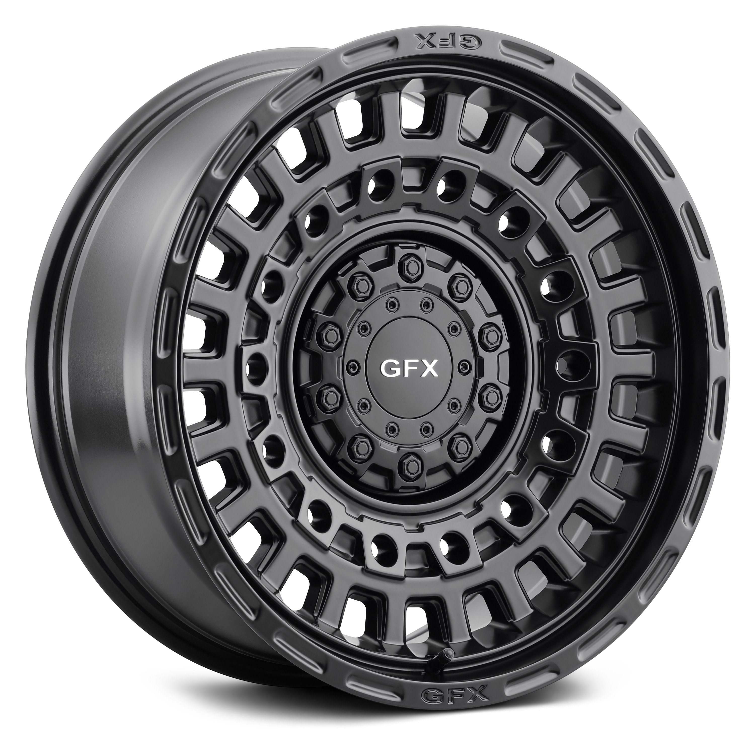 Google5 ブラック G-FX® TR29 Wheels - Matte Black Rims - T29 790-5009-00 MB-139.7