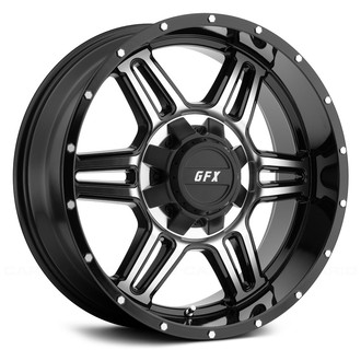 TR6 Gloss Black with Machined Face