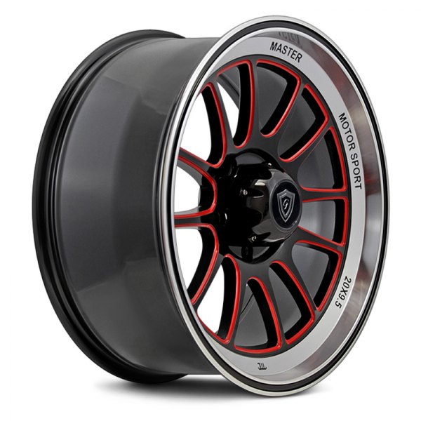 G-LINE ALLOYS® - G0089 Black with Red Windows