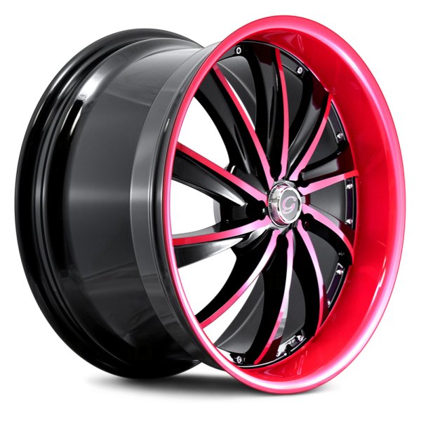 G-LINE ALLOYS® - G0016 Gloss Black with Red Face
