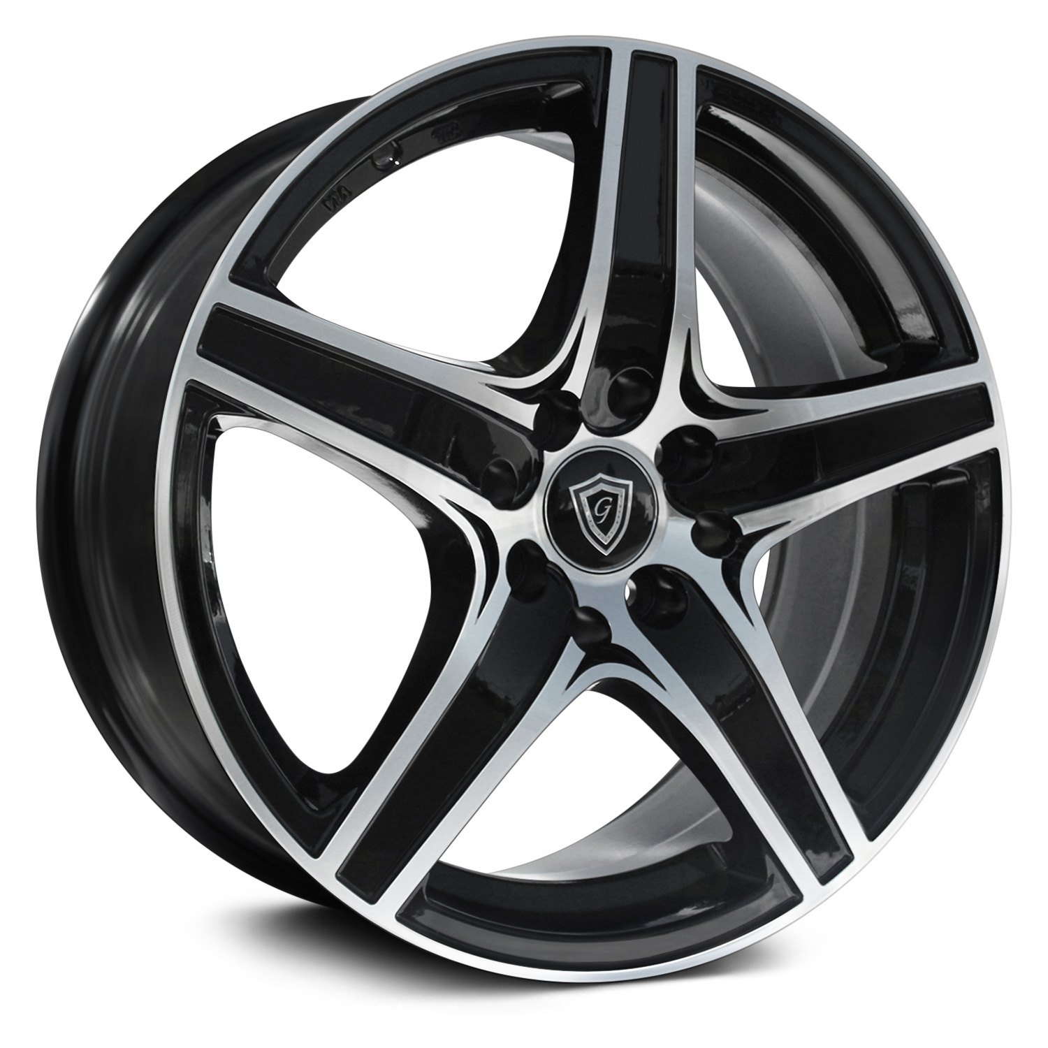 GLINE ALLOYS® G5084 Wheels Gloss Black with Machined Face Rims
