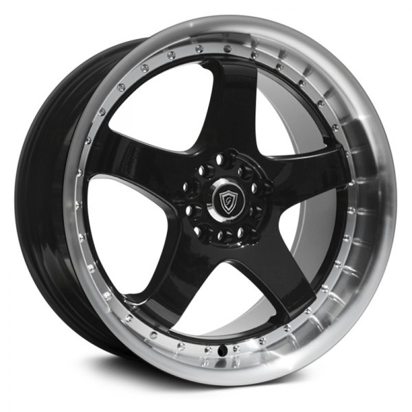 G-LINE ALLOYS® - G8073 Black with Machined Lip