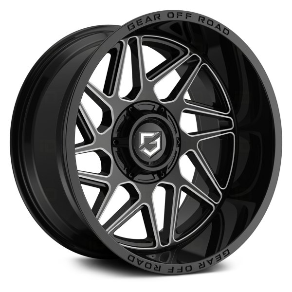 GEAR OFF ROAD® - 761BM RATIO Gloss Black with Milled Accents