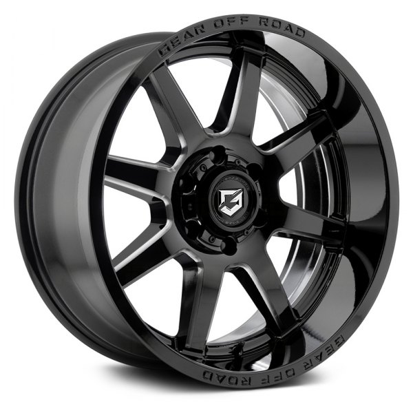 GEAR OFF ROAD® - 762BM PIVOT Gloss Black with Milled Accents