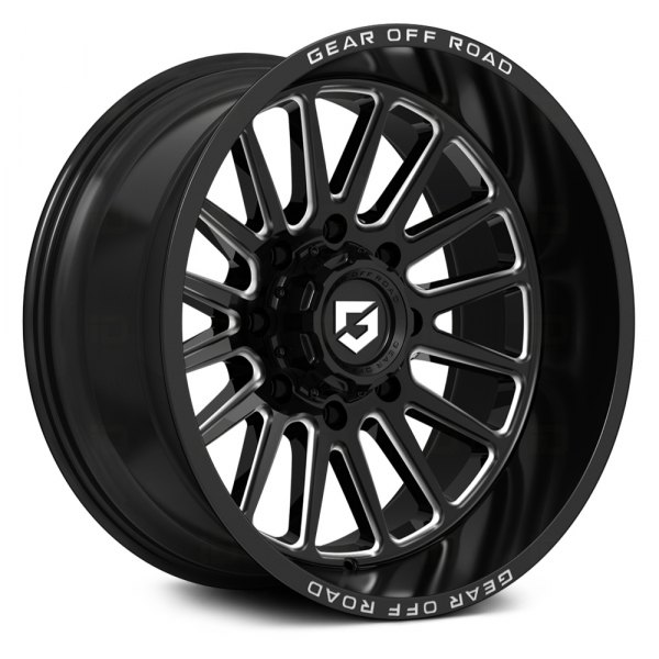 GEAR OFF ROAD® - 764BM Gloss Black with Milled Accents