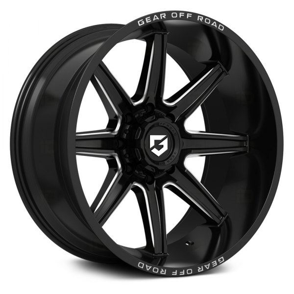 GEAR OFF ROAD® - 765BM Gloss Black with Milled Accents