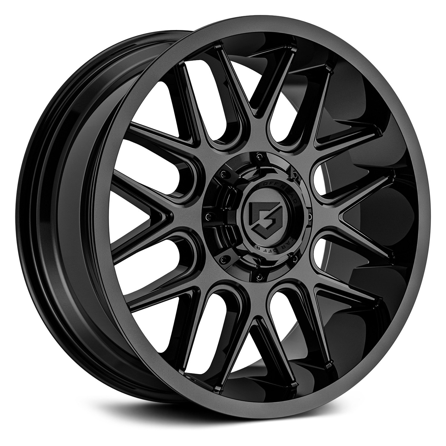 GEAR OFF ROAD® 771B Wheels - Black Rims