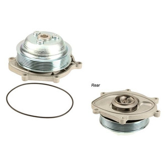 Geba® - Engine Coolant Water Pump with Gasket and Pulley
