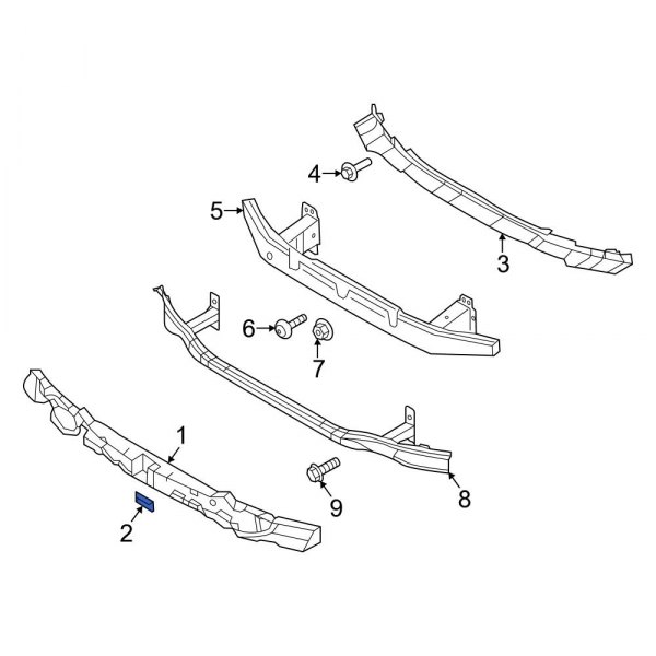 Bumper Impact Absorber Clip