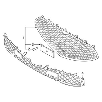 Genesis OE - Front Bumper & Grille - Grille & Components
