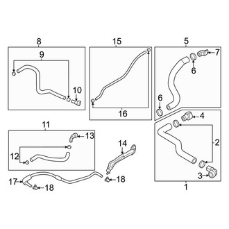 Genesis OE - Cooling - Radiator Hoses (Gas)