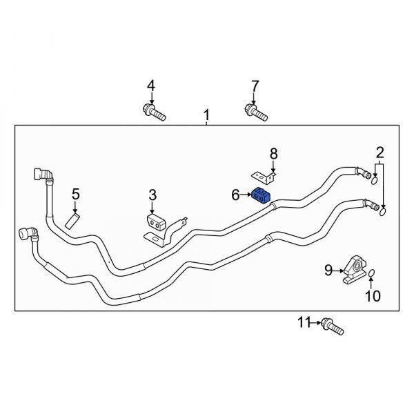 Transmission Oil Cooler Line Bracket