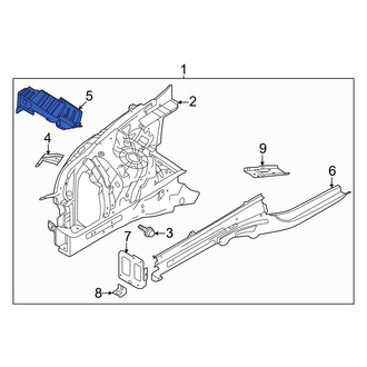 Genesis OE - Front Left Fender Apron Extension