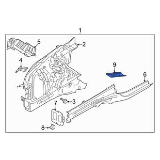Genesis OE - Front Left Frame Side Member Reinforcement