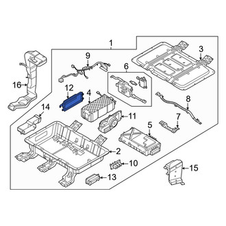 Genesis OE - Drive Motor Battery Compartment Cooling Fan Duct