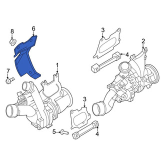 Genesis OE - Left Turbocharger Mount Heat Shield