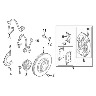 Genesis OE - Front Suspension - Brake Components